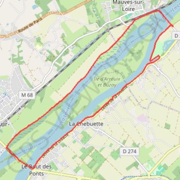 Thouaré sur Loire GPS track, route, trail
