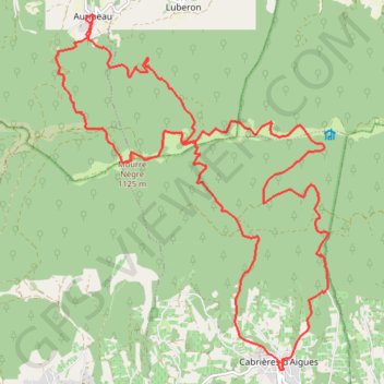 Sommet du Mourre Nègre GPS track, route, trail