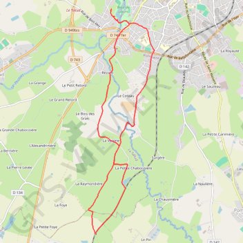 Bocages de Parthenay GPS track, route, trail