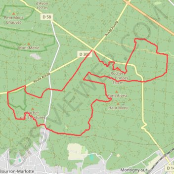 Malmontagne GPS track, route, trail