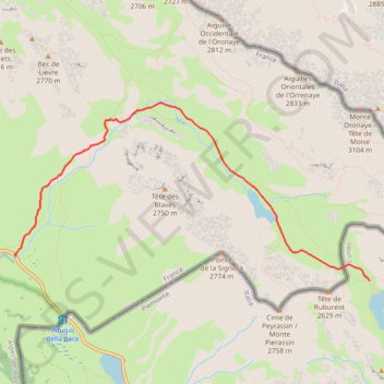 Laghi del Roburent GPS track, route, trail