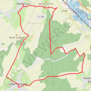 Circuit du Courval - Pierrecourt GPS track, route, trail
