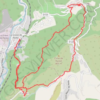 Randonnée du 25/06/2021 à 07:58 GPS track, route, trail