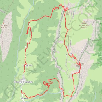 Mont Trelod en boucle (Bauges) GPS track, route, trail