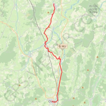 Saint-Gengoux-le-national - Taizé - Cluny GPS track, route, trail