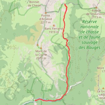 Col d'Orgeval GPS track, route, trail