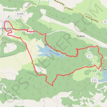 Bois noir et lac de Filheit GPS track, route, trail