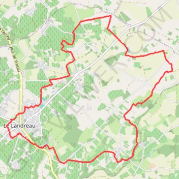 Le Landreau GPS track, route, trail