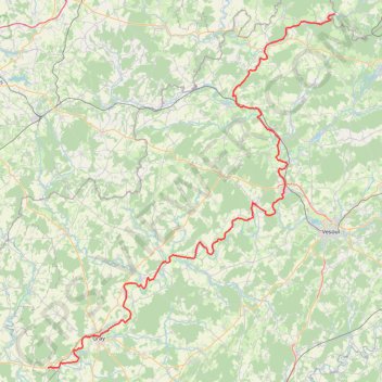 V50 - Chemin de halage - Canal des vosges GPS track, route, trail