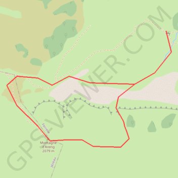 Montagne d'Areng GPS track, route, trail