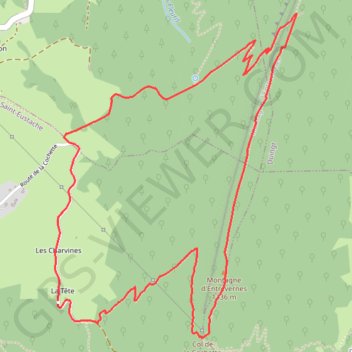 Le Col de la Cochette par la Magne GPS track, route, trail