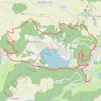 Chambon-sur-Lac GPS track, route, trail