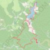 Haut Languedoc - Cascades du bureau - Lac du saut de Vézoles GPS track, route, trail