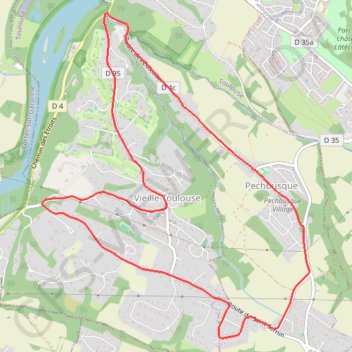 Course de Pechbusque GPS track, route, trail