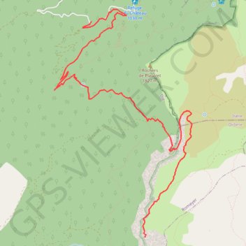 Vire des Heures (montée) GPS track, route, trail