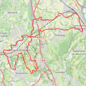St_Germain-Lozanne_-Azergues_30_+_10_km GPS track, route, trail