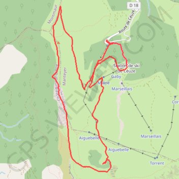 Céuze La Manche GPS track, route, trail