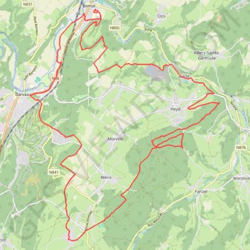 Oppagne GPS track, route, trail