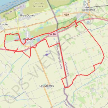 Rando des Hérons - Uxem GPS track, route, trail
