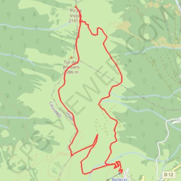 Pic de Viscos GPS track, route, trail