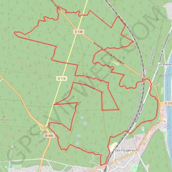 Fontainebleau la reine Amélie GPS track, route, trail