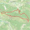 Les Rochers Mindrits, Montagne du Gravas GPS track, route, trail