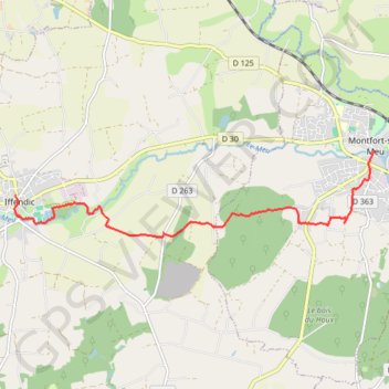 Montfort - Iffendic GPS track, route, trail