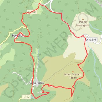 Col de Serières GPS track, route, trail