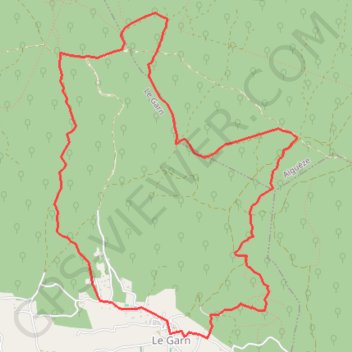 Autour de Le Garn GPS track, route, trail