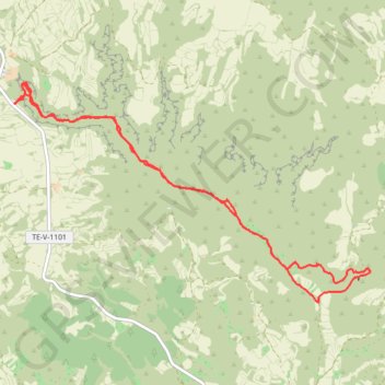Barranco Mortero GPS track, route, trail