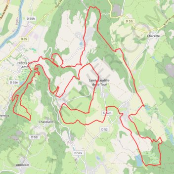 Rando Nord Isère GPS track, route, trail
