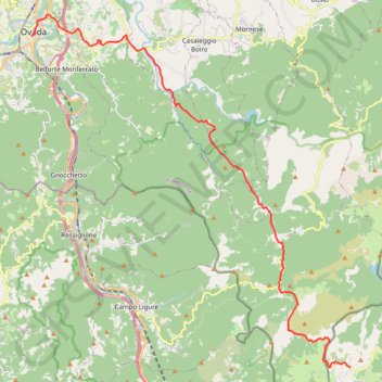 De Ceranesi à Ovada GPS track, route, trail