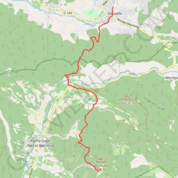 Etape 1 GR9 GPS track, route, trail