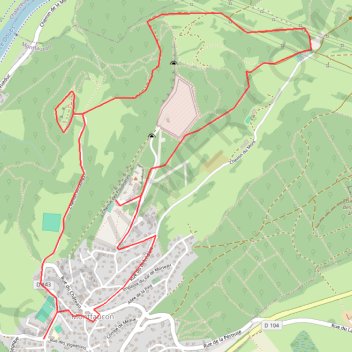 Le Château médiéval - Doubs GPS track, route, trail