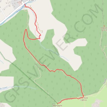 Montagne d'OULE GPS track, route, trail