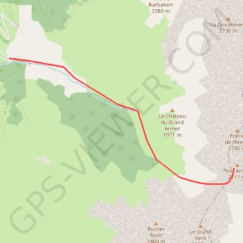 Petit Armet GPS track, route, trail