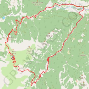 Sentiero dell'Autagna (Val Pellice) GPS track, route, trail