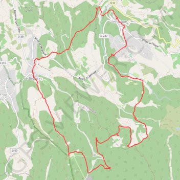 Le Beaucet-Caroufra-Venasque (84) GPS track, route, trail