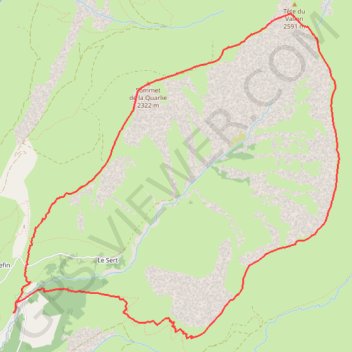 Tour du Vallon de Besse en Oisans GPS track, route, trail