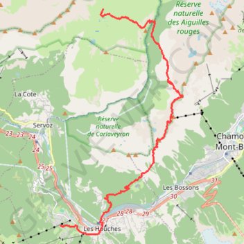 Traversée des Alpes - Étape 8 GPS track, route, trail