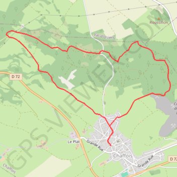 Les Monts D'Arlier - Le Grand Bois GPS track, route, trail