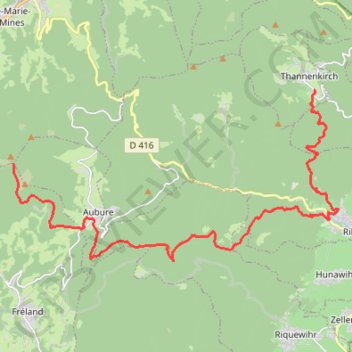 Route planned by LocusMap web planner GPS track, route, trail