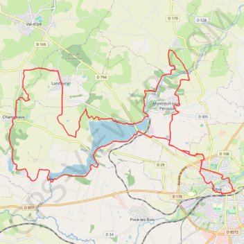 Vitré - Champeaux GPS track, route, trail