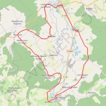 Houblon et vallée de la Meuse - Saintenay GPS track, route, trail