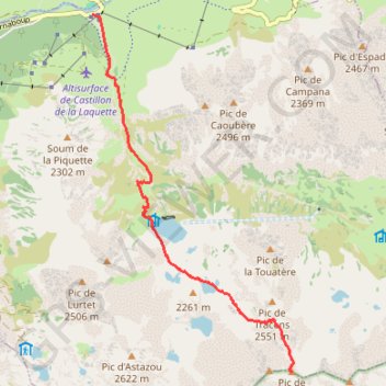 Pic de Madamète GPS track, route, trail