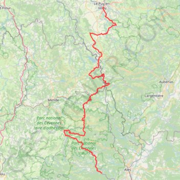 Chemin de Stevenson : l'intégrale GPS track, route, trail