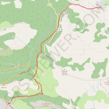 Saint-Vallier-de-Thiey - Caussols GPS track, route, trail