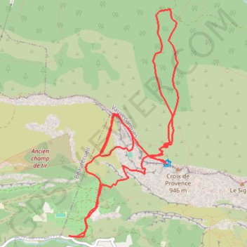 Sortie Sainte Victoire GPS track, route, trail