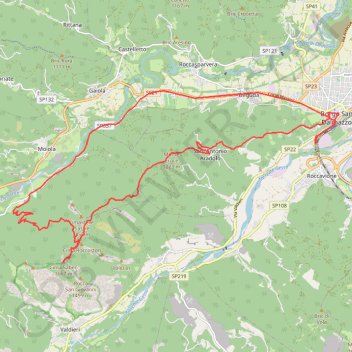 Monte Saben GPS track, route, trail