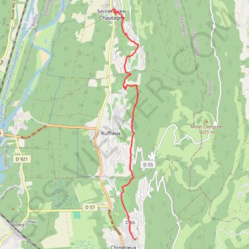 Sur les Pas des Huguenots - Chindrieux - Serrières-en-Chautagne GPS track, route, trail